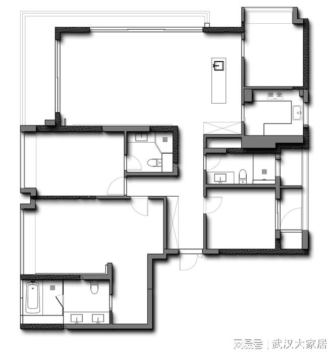 房改造】武汉城市室内设计大赛参赛作品不朽情缘登录入口陈忠【武汉瑞府—精装(图2)